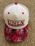 UNLV cap red flowered bill