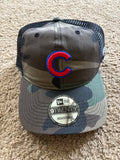 Chicago Cubs camo cap with mesh back