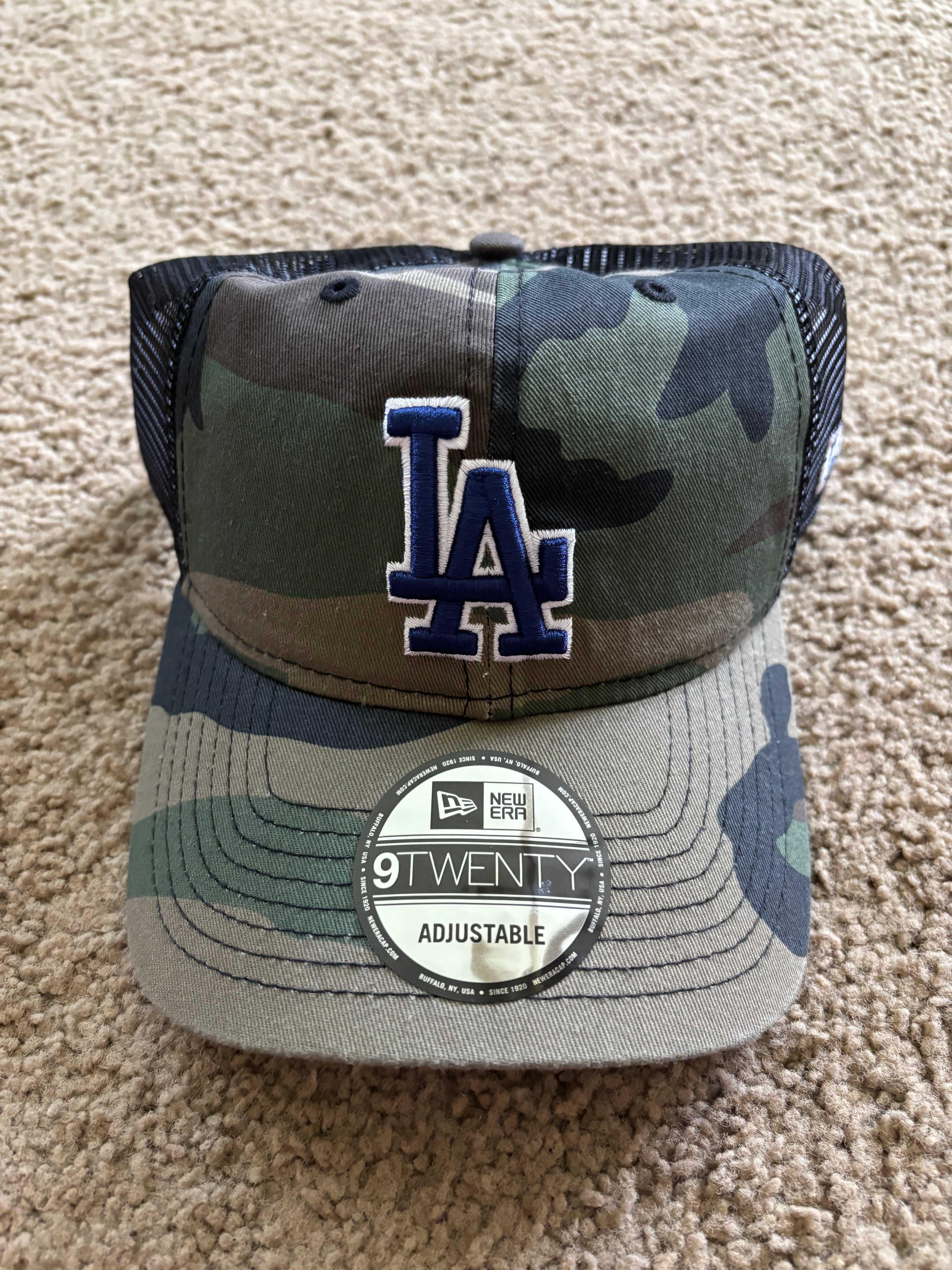 LA Dodgers camo cap mesh back